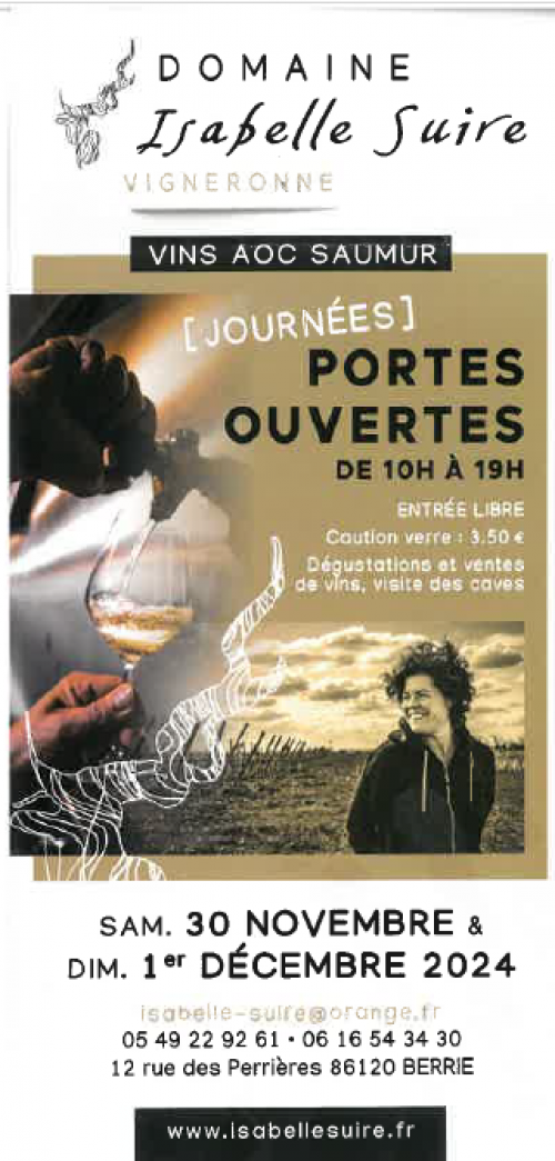 PORTES OUVERTES DOMAINE ISABELLE SUIRE